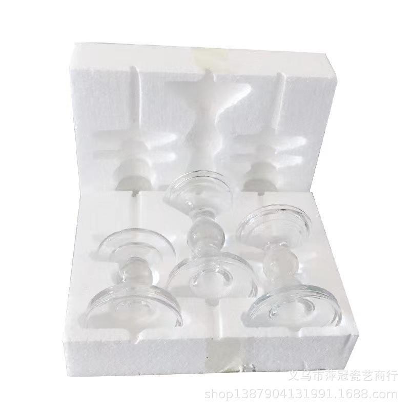 罗马柱透明玻璃蜡烛香薰烛台烛台