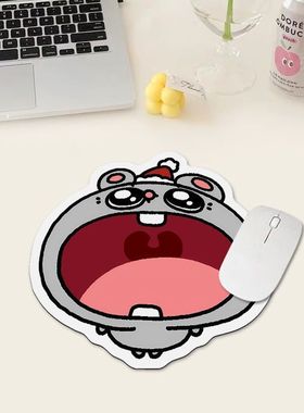 可爱卡通鼠标垫异形电脑男女办公桌垫电脑滑鼠垫橡胶底防滑垫优选