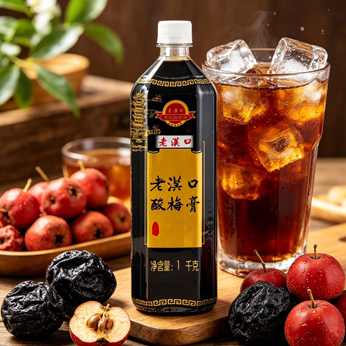 老汉口酸梅膏老味1kg浓缩9倍山楂乌梅汁火锅烧烤酸梅汤家庭