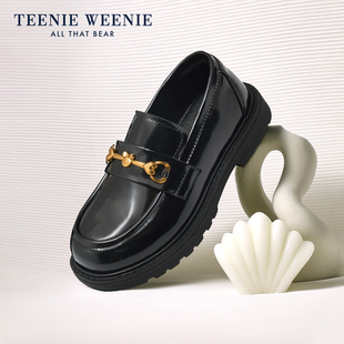 Weenie小熊乐福鞋 jk鞋 厚底浅口单鞋 女童皮鞋 英伦风小皮鞋 Teenie