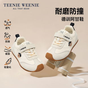 男女小童冬季 Teenie 儿童阿甘宝宝板鞋 运动鞋 加绒 Weenie小熊童鞋
