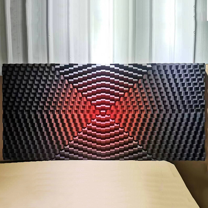 实木马赛克玄关电视背景墙立体原木装饰装置画简约扩散板二次余数图片