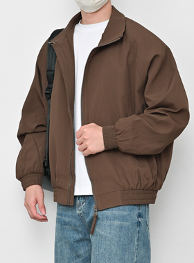 格集家日系基础美拉德复古肌理外套秋季立领休闲夹克25604