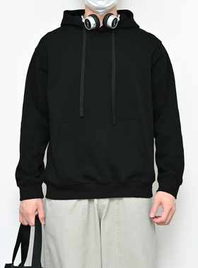 格集家日系330G重磅基础套头帽衫秋冬百搭海岛棉连帽卫衣25107