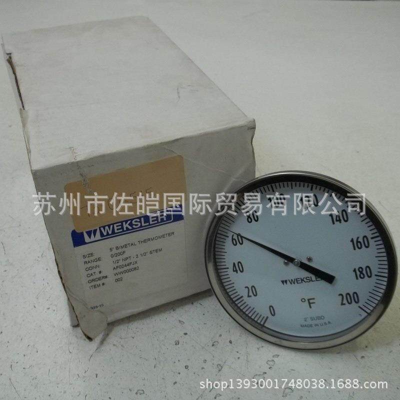 WEKSLER品牌原装AF0244FJX型号温度计 双金属温湿度仪表