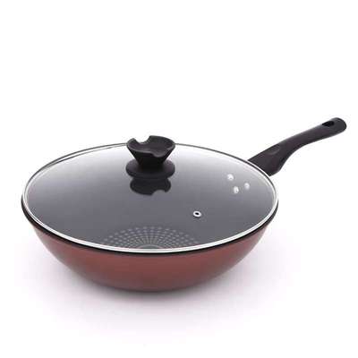 防烫少油烟炒菜锅易清洗家用不挑炉灶钻技锅精铁不粘锅炒锅