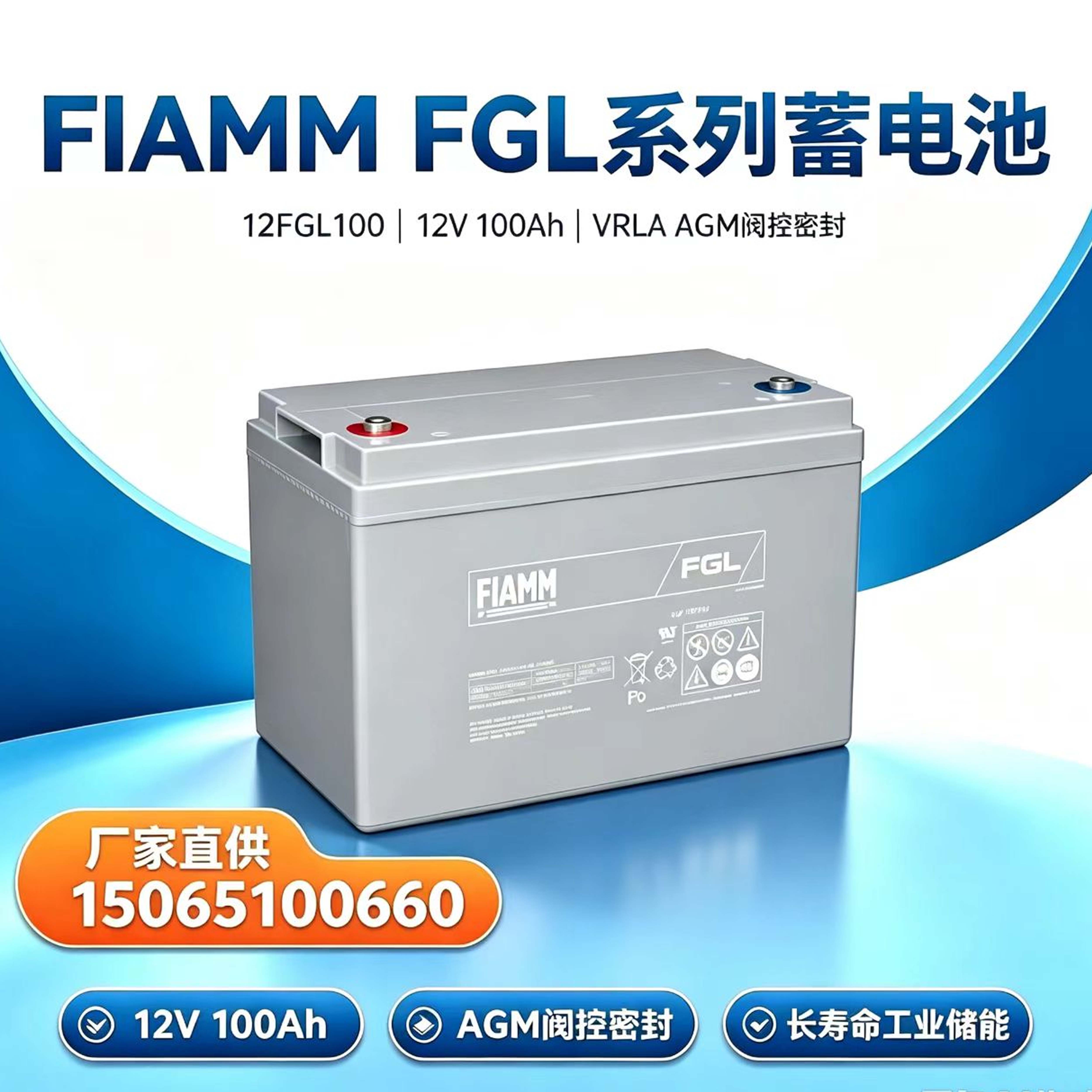 FIAMM/非凡蓄电池12FGL100 12V100AhFGL12V系列铅酸免维护蓄电池