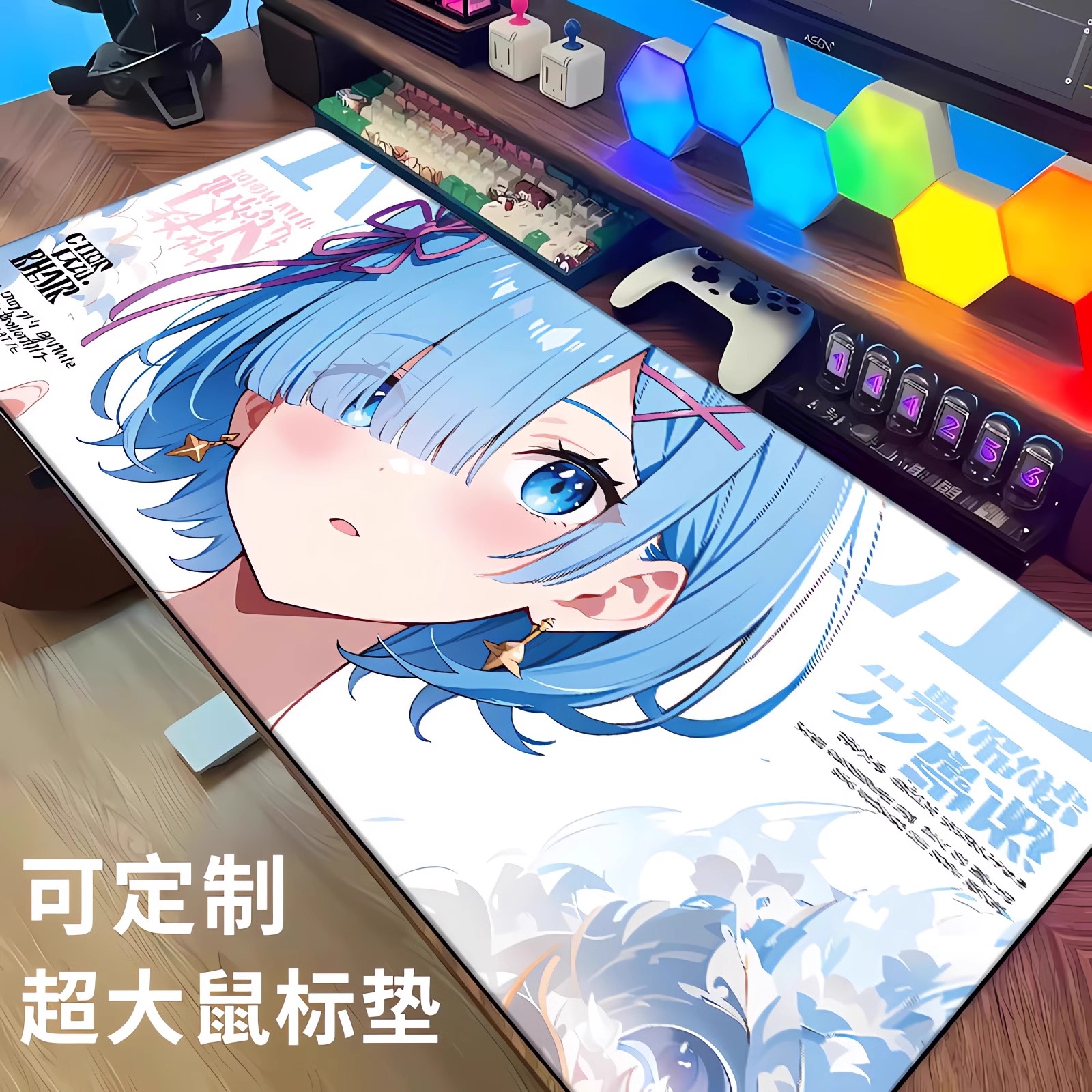 动漫二次元鼠标键盘垫男女办公垫