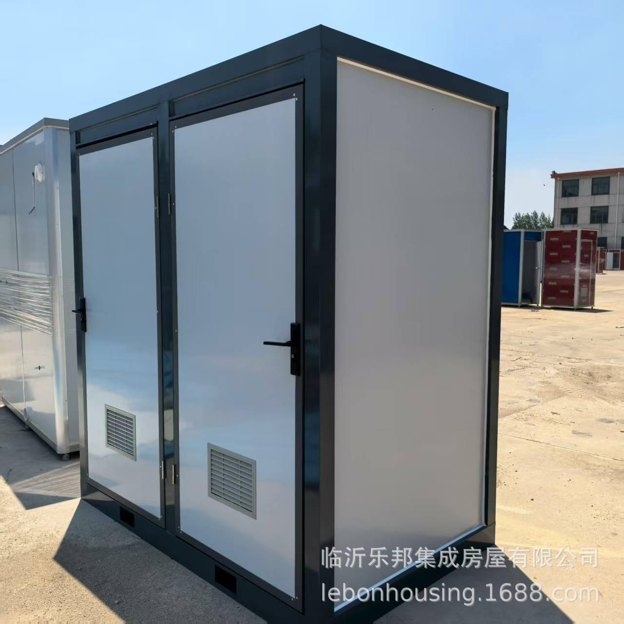 跨境定制双厕装配式移动厕所移动卫生间临沂厕所工厂环保卫生间