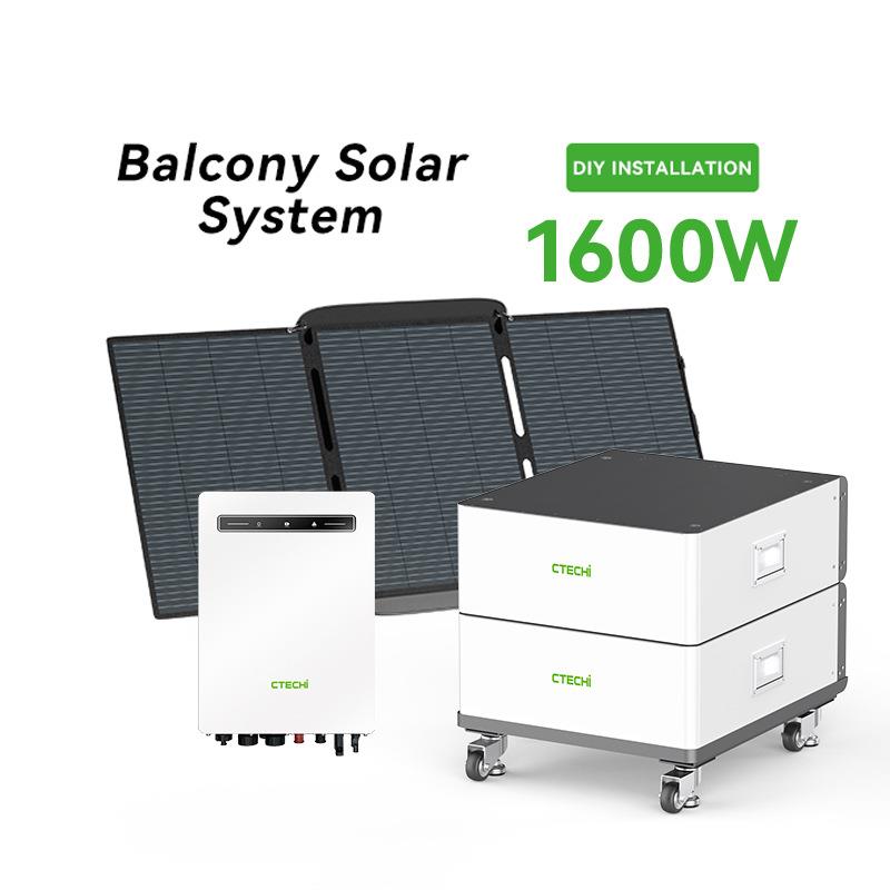 家庭储能系统500瓦光伏5KW逆变器5KWH储能电池户储集成解决方案