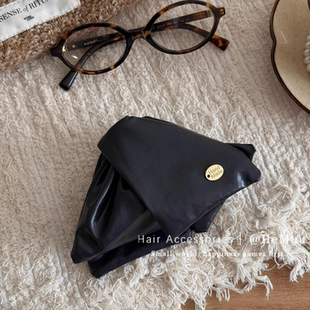 法式贝壳三角抓夹女士高级感气质后脑勺盘发鲨鱼夹赫本风发夹头饰