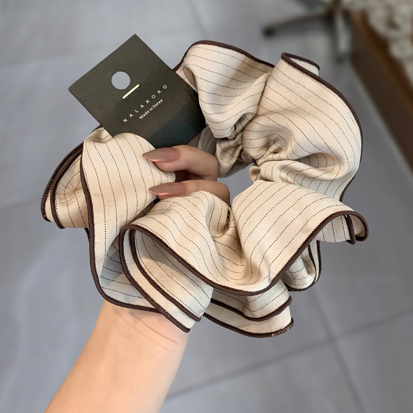 韩系条纹双层大肠发圈女气质扎头发丸子头发绳低马尾头绳皮筋发饰,饰品/流行首饰/时尚饰品新,发饰,淘宝优惠券,粉丝福利购,淘宝优惠卷