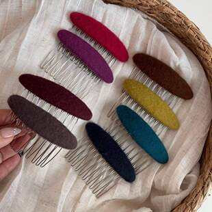 高颅顶倒插梳发夹女2026新款高端边夹侧边高级感刘海夹发卡反发梳