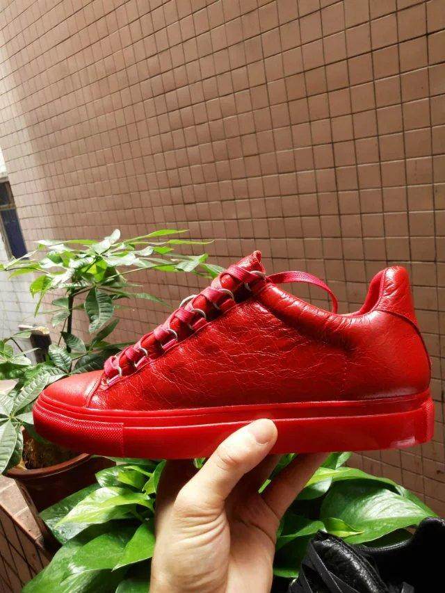 thumbnail for Factory direct foreign trade Paris with the same trendy shoes men's shoes outdoor sports casual shoes real cowhide wrinkled leather effect fashion