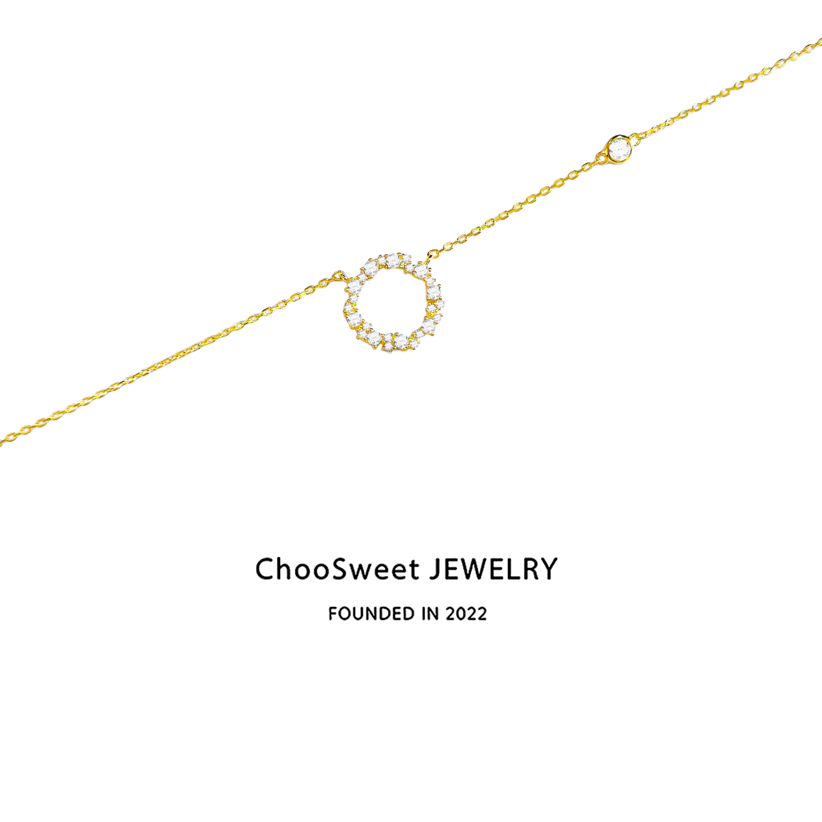 「露与环」ChooSweet 圆圈项链女款纯银高级感轻奢小众锁骨颈链