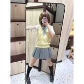 轻音少女cos衣服平泽唯日系学院jk制服cosplay针织v领甜辣套装 女