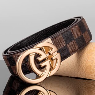 Glvbckz酷奇皮带男士新款高端正品平滑扣商务送礼佳品休闲裤腰带