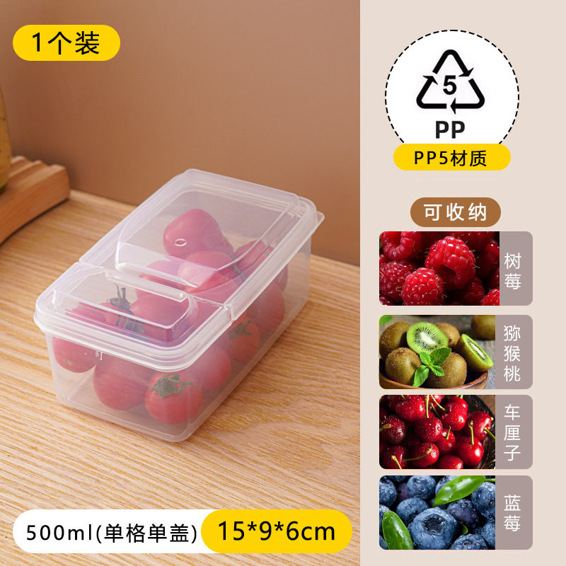 装水果便当盒子外出便携带小学生食品专用野餐透明有盖分隔保鲜盒