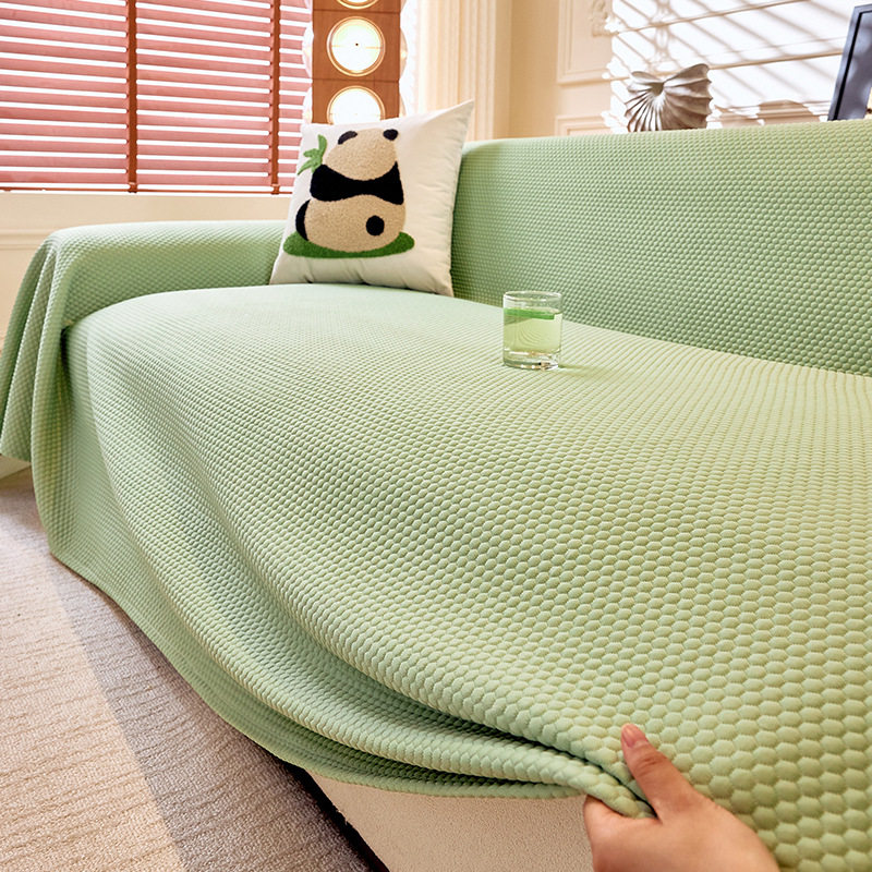 夏季凉感冰丝凉席垫2025防滑防猫抓轻奢高级感一片式沙发盖布