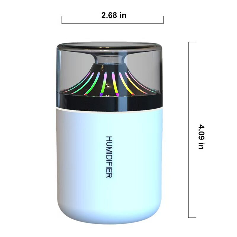 迷你五彩加湿器USB车载家用补水七彩个轻音小型喷雾机静音