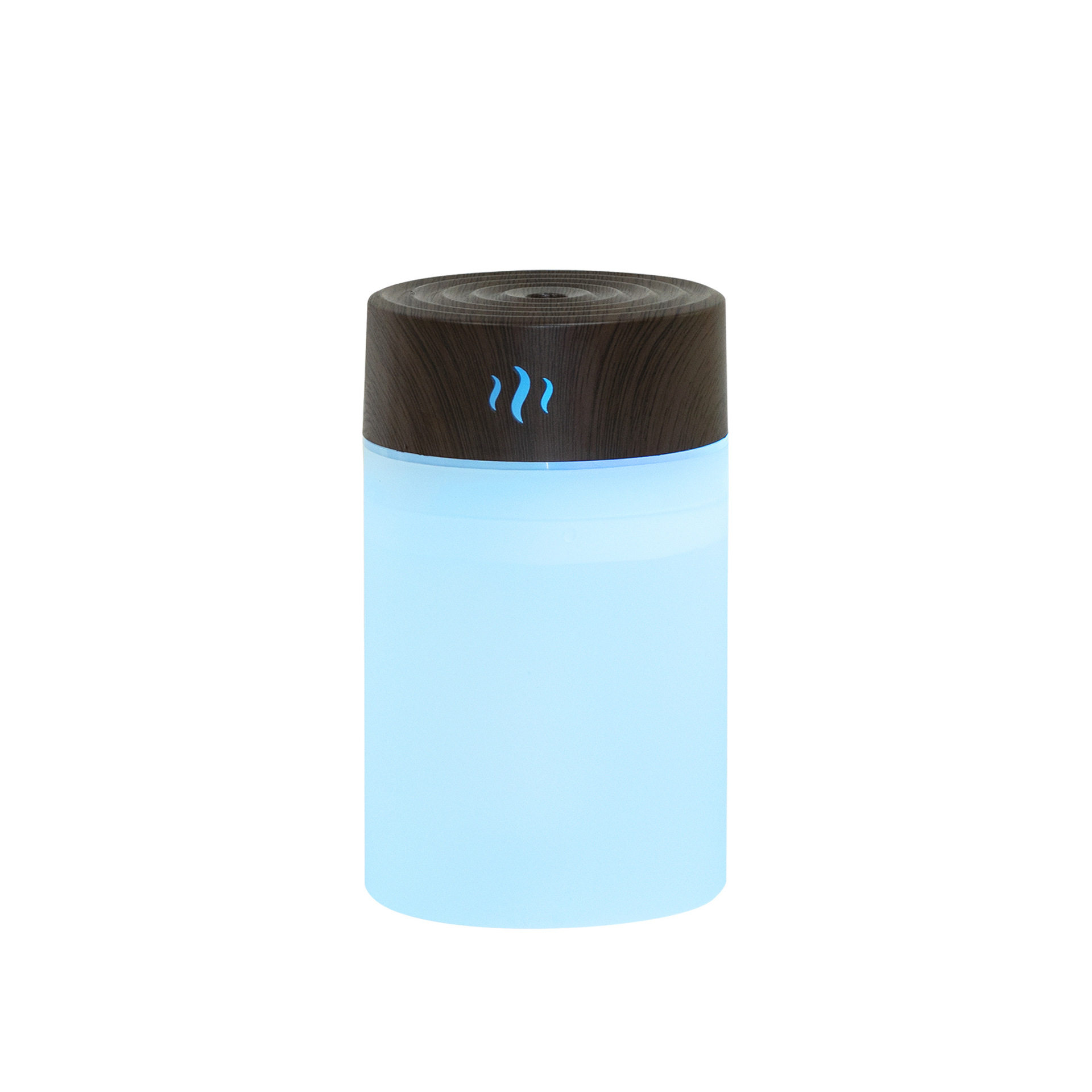 USB加湿器夜光5V车载大雾量空气加湿器木纹净化器260ml香薰机