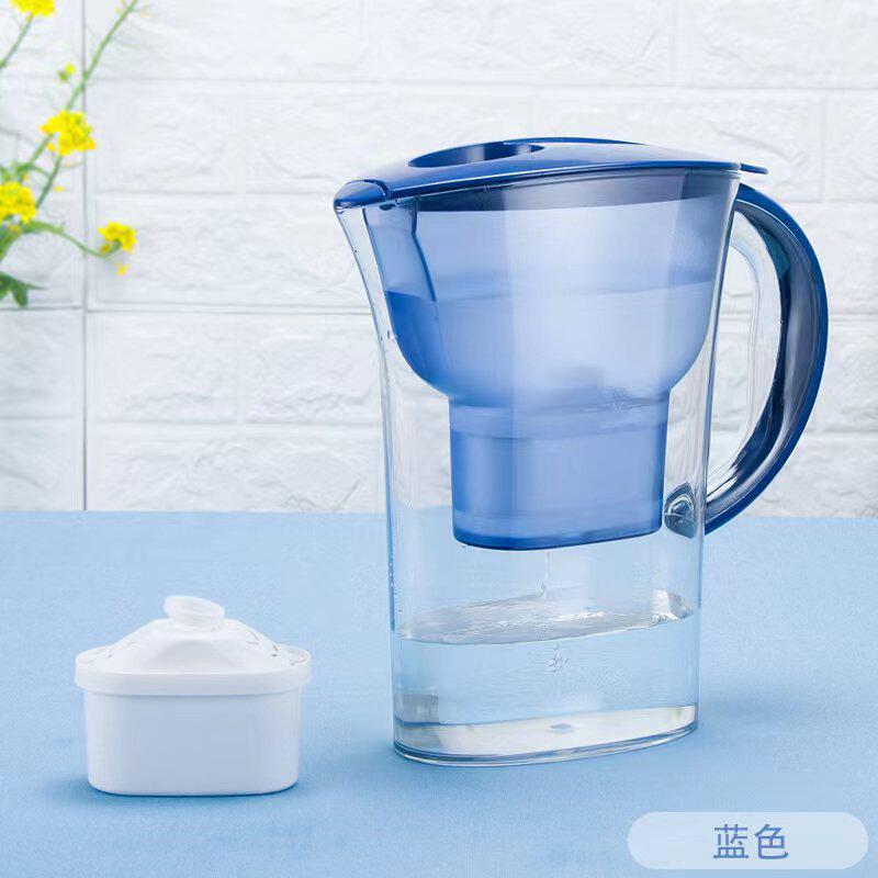 净水壶2.5升容量净水杯四层过滤泡茶办公室净水器家用多用通用型