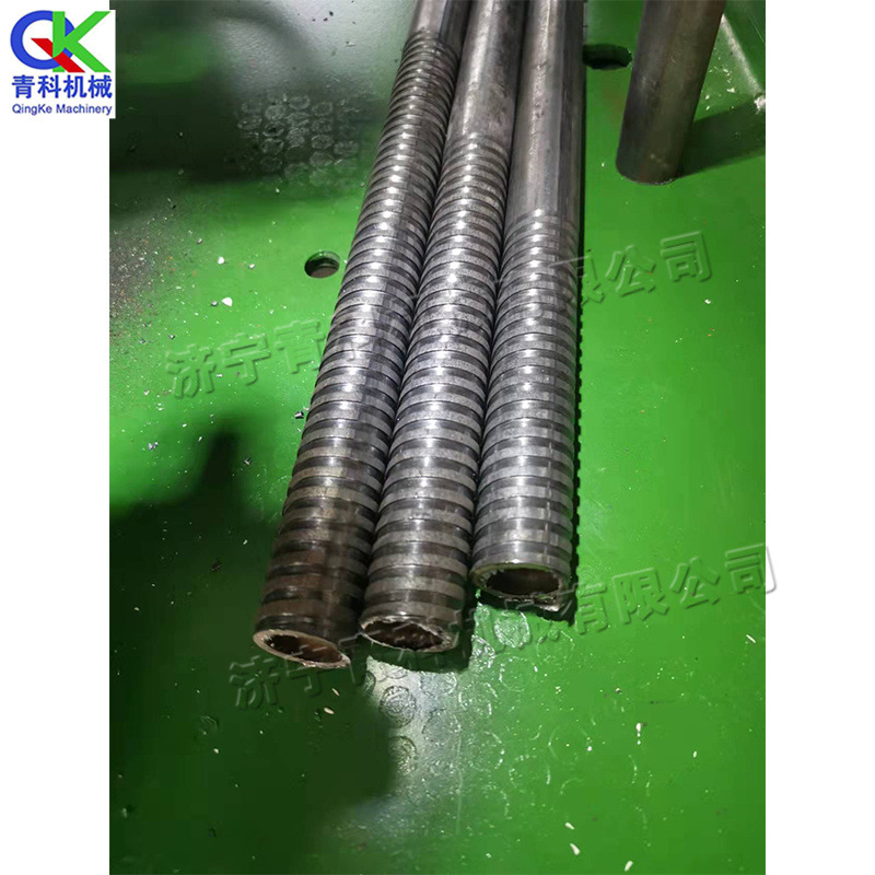 6-40mm直径范围液压三轴滚丝机圆管外圆网纹成型机液压驱动套丝机