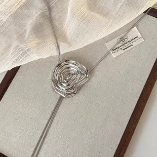 flowers项链 textured Vintage古着 Wave