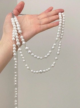 Vintage古着 Baroque pearls项链