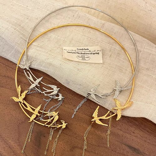 Vintage古着 Swallows leave marks项圈
