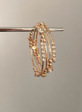 Vintage古着 Golden pearl drops手镯