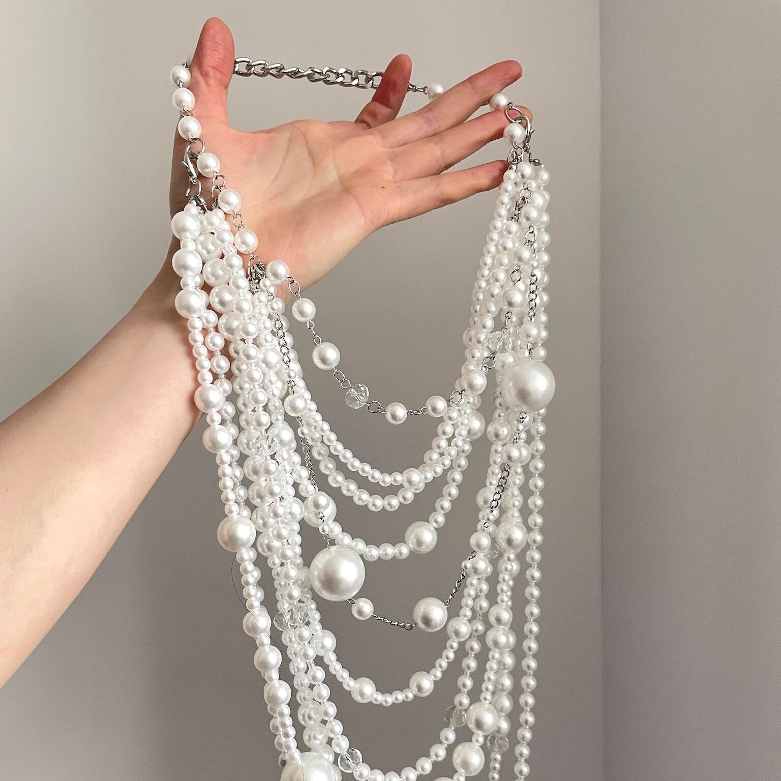 Vintage古着 Pearls and stars项链