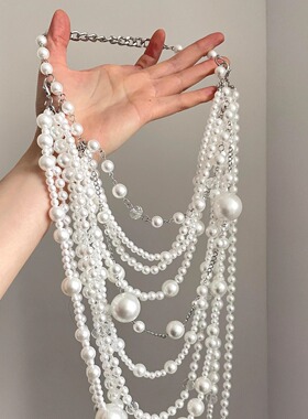 Vintage古着 Pearls and stars项链