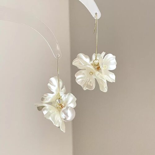 Vintage古着 Jasmine's first bloom耳饰