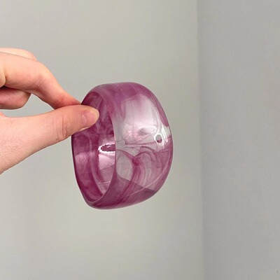 Vintage古着 Irregular bluring wide surface手镯