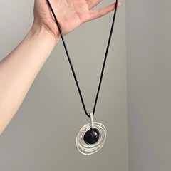 Vintage古着 Obsidian inlay项链