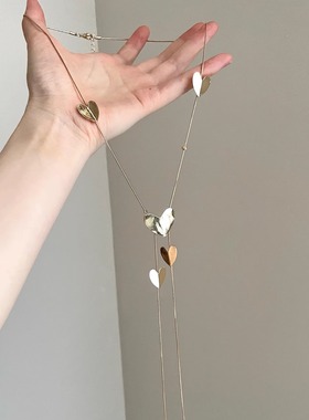 Vintage古着 Minimalist love tassels项链