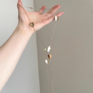 Vintage古着 Minimalist love tassels项链