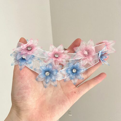Vintage古着 Tulle colorful puff项链