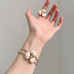 lily套装 Vintage古着 pearl white French