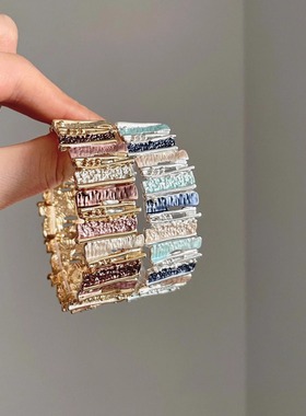 Vintage古着 Irregular dripping oil folds手镯