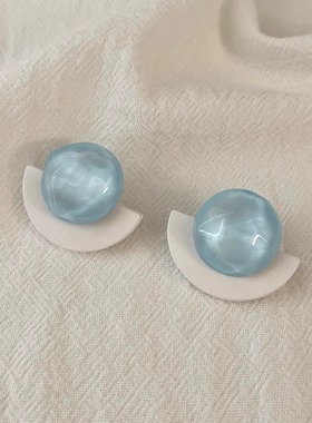 Vintage古着 Blue Moon the first rise耳饰