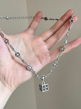 Vintage古着 Eight-pointed star dice项链