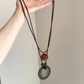 Vintage古着 time项链 silent Quiet and