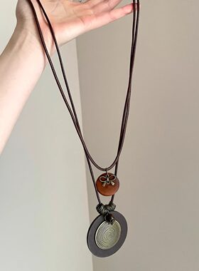 Vintage古着 Quiet and silent time项链