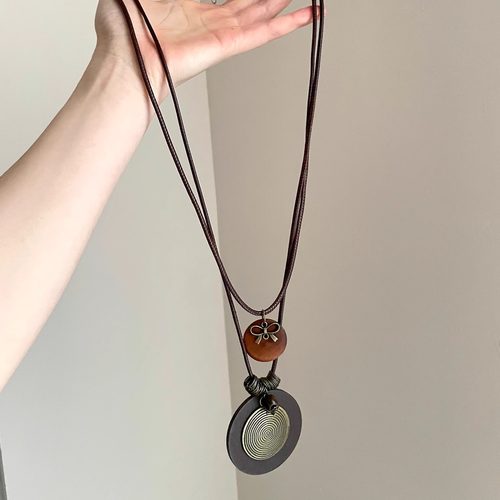 Vintage古着 Quiet and silent time项链