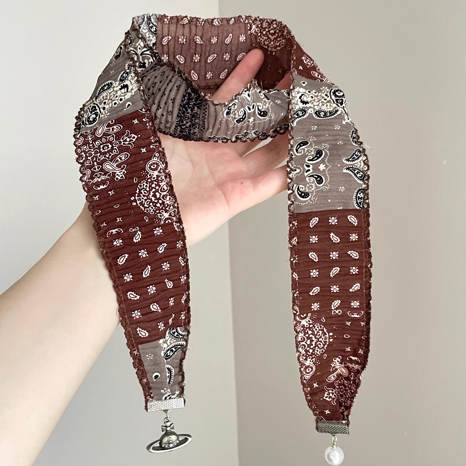 Vintage古着 Old times shadow丝巾