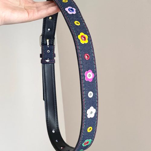 Vintage古着 Colorful plaid belt腰带