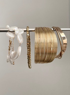 Vintage古着 Punk-style pearl waves手镯