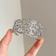 hollow Vintage古着 white and ring手镯 Silver